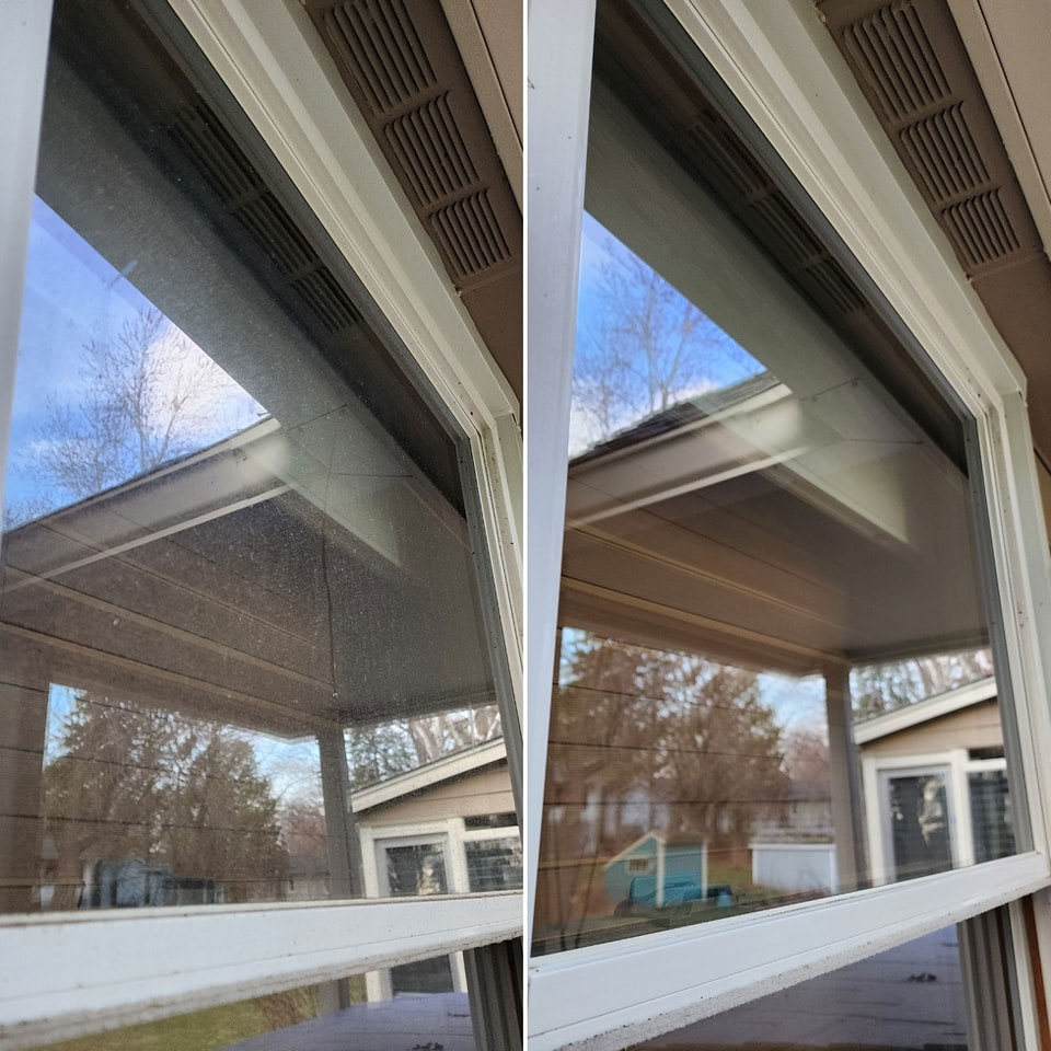 Before and After of Window and Screen Cleaning
